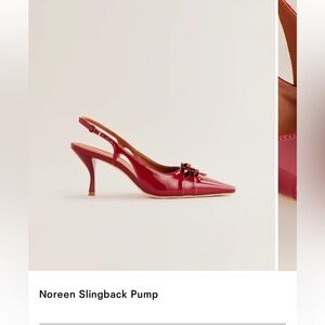 Reformation Noreen Slingback Pump Red - Size 7.5
